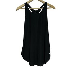 Nike Dri-FIT Training Tank Womens L Black Racerback Sleeveless Top Athletic